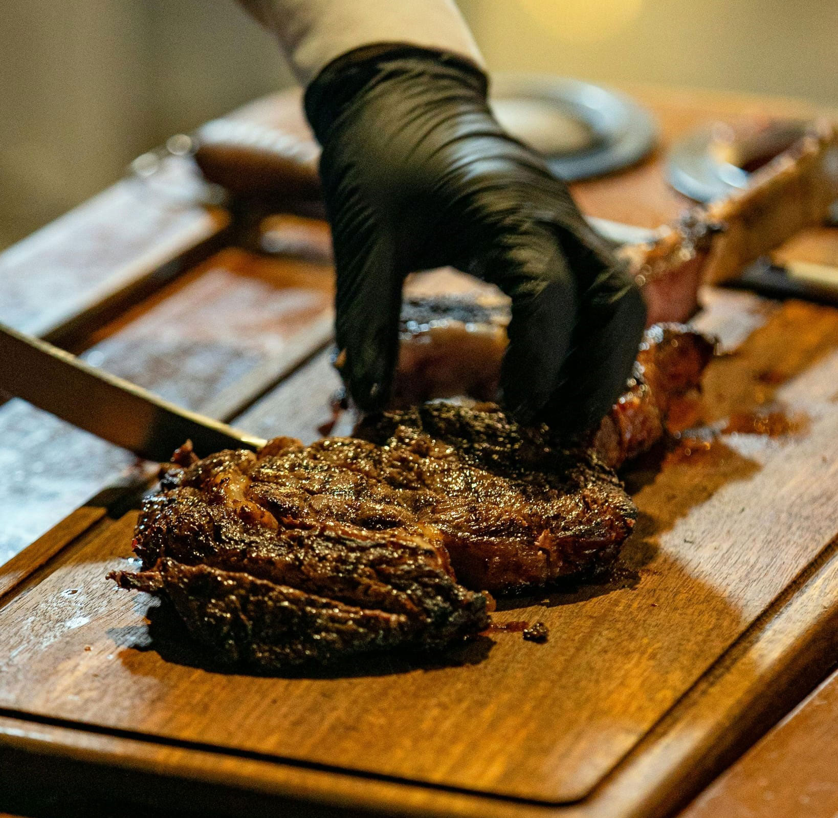 Gavin Ball at the grill